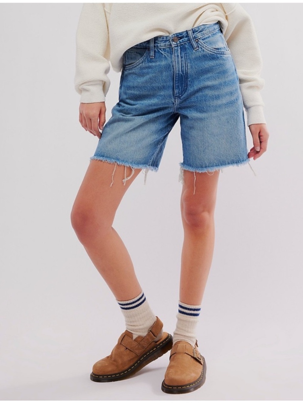 Wrangler Light Blue Denim Bermuda Shorts